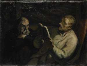 Het Lezen door Honoré Daumier
