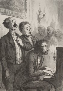 De zangers: De zangers in de salon