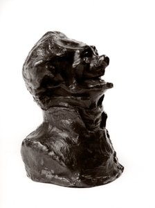 De bustes van de Celebrites van het Rechter Midden. Karikatuur door Charles Philipon, directeur van de Caricature en de Charivari. Journalist. De lachende edente. Beeldhouwwerk door Honore Daumier, 19e eeuw door Honoré Daumier