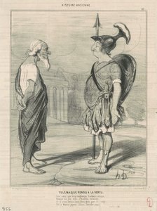 Telemachus teruggebracht naar de deugd