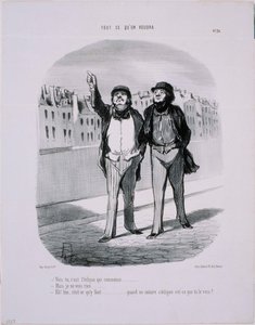 Alles wat je wilt - Zie je, het is de zonsverduistering die begint door Honoré Daumier
