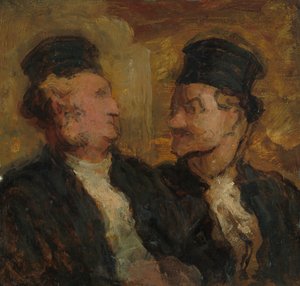 Twee Advocaten door Honoré Daumier