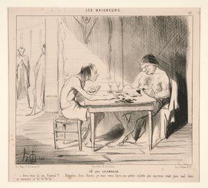 Een leuke woordspeling. Heb je zes, generaal? door Honoré Daumier