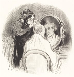 Een Heer die te Jong Wordt Gemaakt door Honoré Daumier