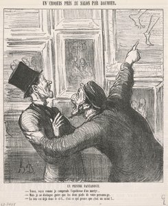 Een Fantasievolle Schilder door Honoré Daumier