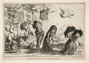 Een kwart d door Honoré Daumier