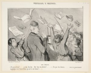 Een Opstand; #4 van Professeurs et Moutards door Honoré Daumier