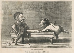 Een regenachtige dag door Honoré Daumier