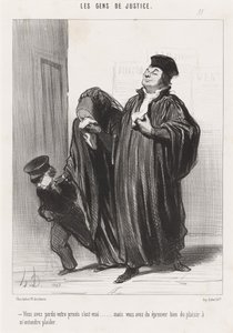 U heeft uw proces verloren, dat is waar... door Honoré Daumier