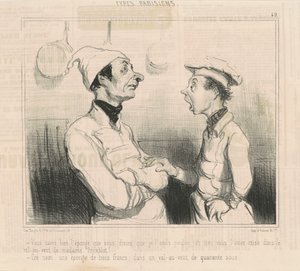 Je weet wel de spons die je zei... door Honoré Daumier