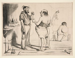 Voyez vous, Bourgeois, vous etes justement dans l door Honoré Daumier