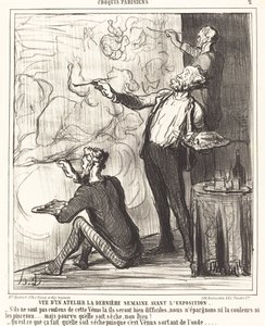 Zicht op een atelier... voor de tentoonstelling