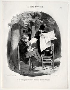 Wat de bourgeois een kleine afleiding noemt door Honoré Daumier