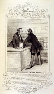 illustraties over ideeën en legendes Philipon onder de titel Les Cent en Robert Macaire door Honoré Daumier