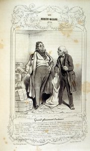 Illustraties over ideeën en legendes Philipon onder de titel Les Cent en Robert Macaire door Honoré Daumier