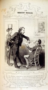 Illustraties over ideeën en legendes Philipon onder de titel Les Cent en Robert Macaire door Honoré Daumier