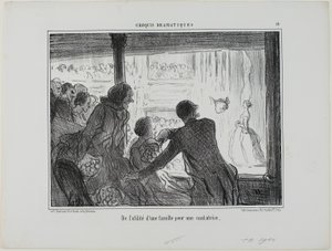 Hoe nuttig voor een operazanger om een gezin te hebben, plaat 14 van Croquis Dramatiques door Honoré Victorin Daumier