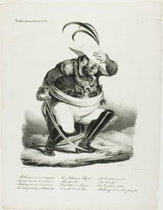 Malbroug trekt ten strijde... door Honoré Victorin Daumier