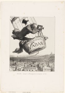 Nadar die fotografie tot kunst verheft, plaat 367 uit Souvenirs d