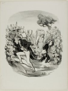 Verdorie! ... de druiven zijn echt niet goed dit jaar!, plaat 24 van Pastorales door Honoré Victorin Daumier