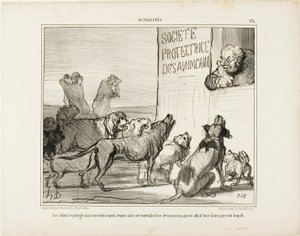 De honden vallen opnieuw in wanhoop nadat ze hebben gehoord dat er toch een nieuwe hondenrijbewijsbelasting komt, plaat 171 van Actualités