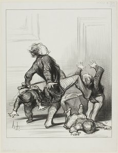 De invloed van het Vredescongres. "Oh jullie schurken, jullie vechten weer... jullie weten nog steeds niet dat de mens in vrede moet leven en meester over zichzelf moet zijn," plaat 8 uit Actualités