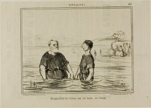 De wederverschijning van de zeetrritonen, plaat 412 uit Actualités