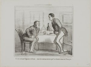Ze slaagden erin om de Indiase aardappel te laten wennen aan het Franse klimaat, maar het is nog steeds een probleem om de Fransen te laten wennen aan de Indiase aardappel!, plaat 1 van La Société D