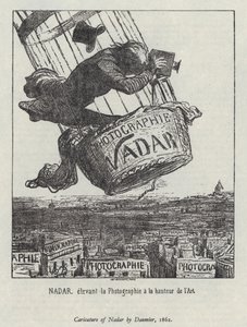 Nadar verheft fotografie tot kunst door Honore (after) Daumier