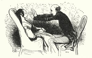 De hypnotiseur door Honore (after) Daumier