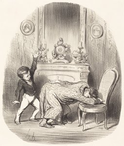 Naar het voorbeeld van Hendrik IV door Honoré Daumier