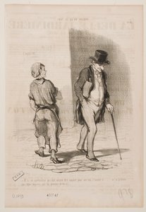 Nog iemand die zich dit jaar zorgen moet maken over zijn neus... door Honoré Daumier