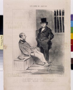 Werk van Honore Daumier (1808-1879). Charivari dateert uit 1845: Serie 