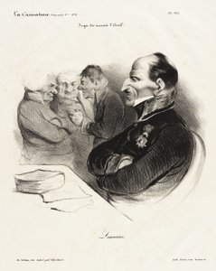 Baron de Lascours door Honoré Daumier