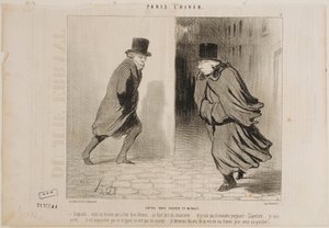 Tussen 11 uur en middernacht door Honoré Daumier