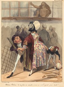 Bobonne... kijk niet zo veel naar hem! door Honoré Daumier