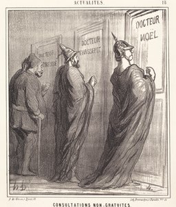 Niet gratis consultaties door Honoré Daumier