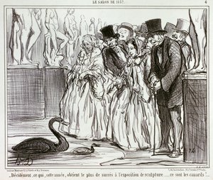 Beslist, wat dit jaar het meeste succes behaalt op de beeldhouwtentoonstelling... / 4. door Honoré Daumier