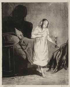 Zeg eens, Bichette ... waar denk je toch aan ... door Honoré Daumier
