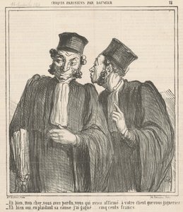 Nou, mijn beste, je hebt verloren ... door Honoré Daumier