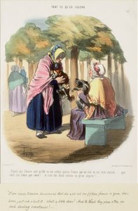 Sinds Zémire weet dat zij mij vijftien frank per jaar zal kosten,... door Honoré Daumier