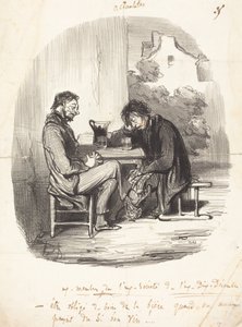 Oud-leden van de voormalige Vereniging van de voormalige Tiende December door Honoré Daumier