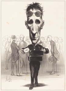 Félix Saint-Priest door Honoré Daumier