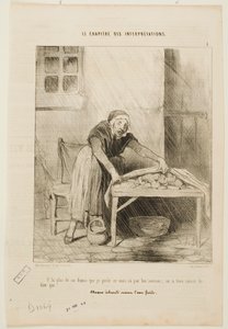 Ik heb deze maand meer dan zes frank verloren door de plotselinge regenbuien door Honoré Daumier