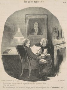 Het lijkt erop dat de zeeslang weer is gezien ... door Honoré Daumier