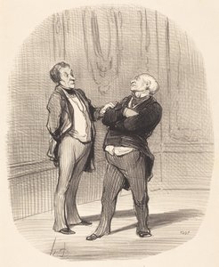 Er is oorlog... de huren zullen... dalen... door Honoré Daumier