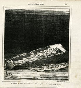 Illustratie door Honoré Daumier (1808-1879) in Le Charivari door Honoré Daumier