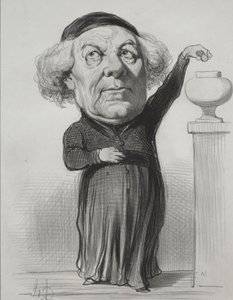 Jean Jacques Fayet, bisschop van Orléans door Honoré Daumier