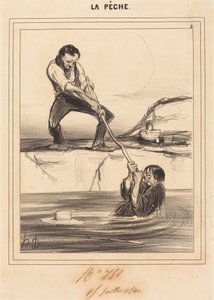 Le Barbillon trekt... door Honoré Daumier