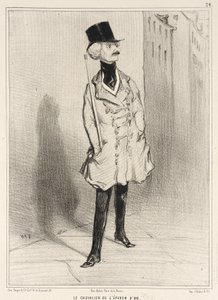 De ridder van de gouden spoor door Honoré Daumier